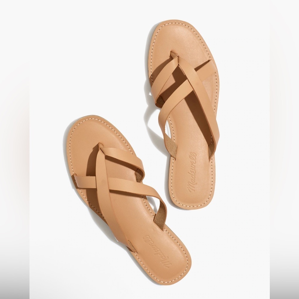 Madewell Boardwalk Brown Leather sandals - Picture 1 of 8